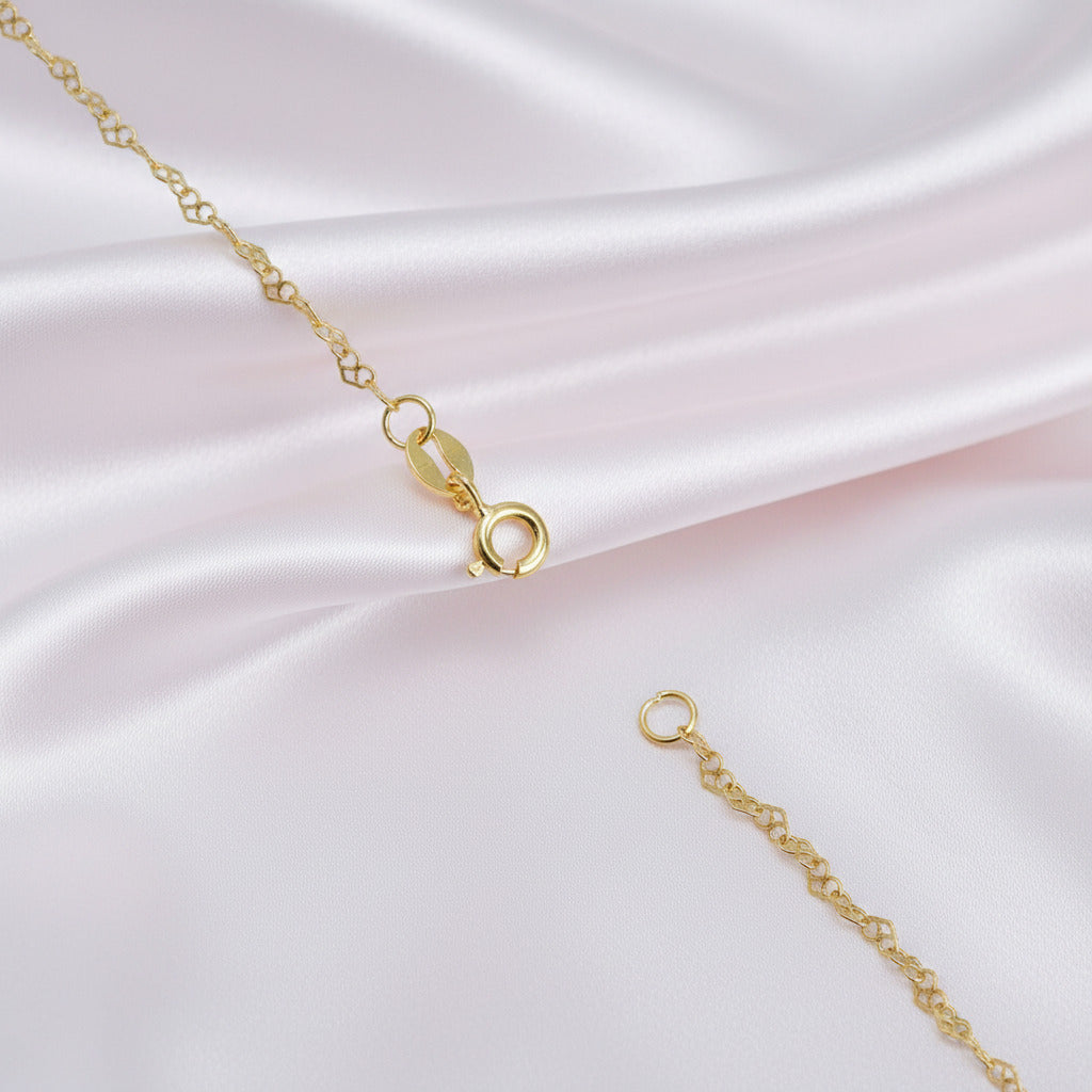 Romantic Love Heart Design Chain Necklace-Black Diamonds New York