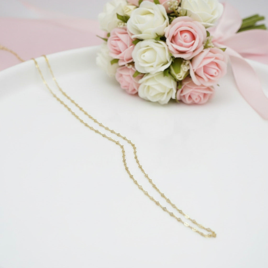 Romantic Love Heart Design Chain Necklace-Black Diamonds New York