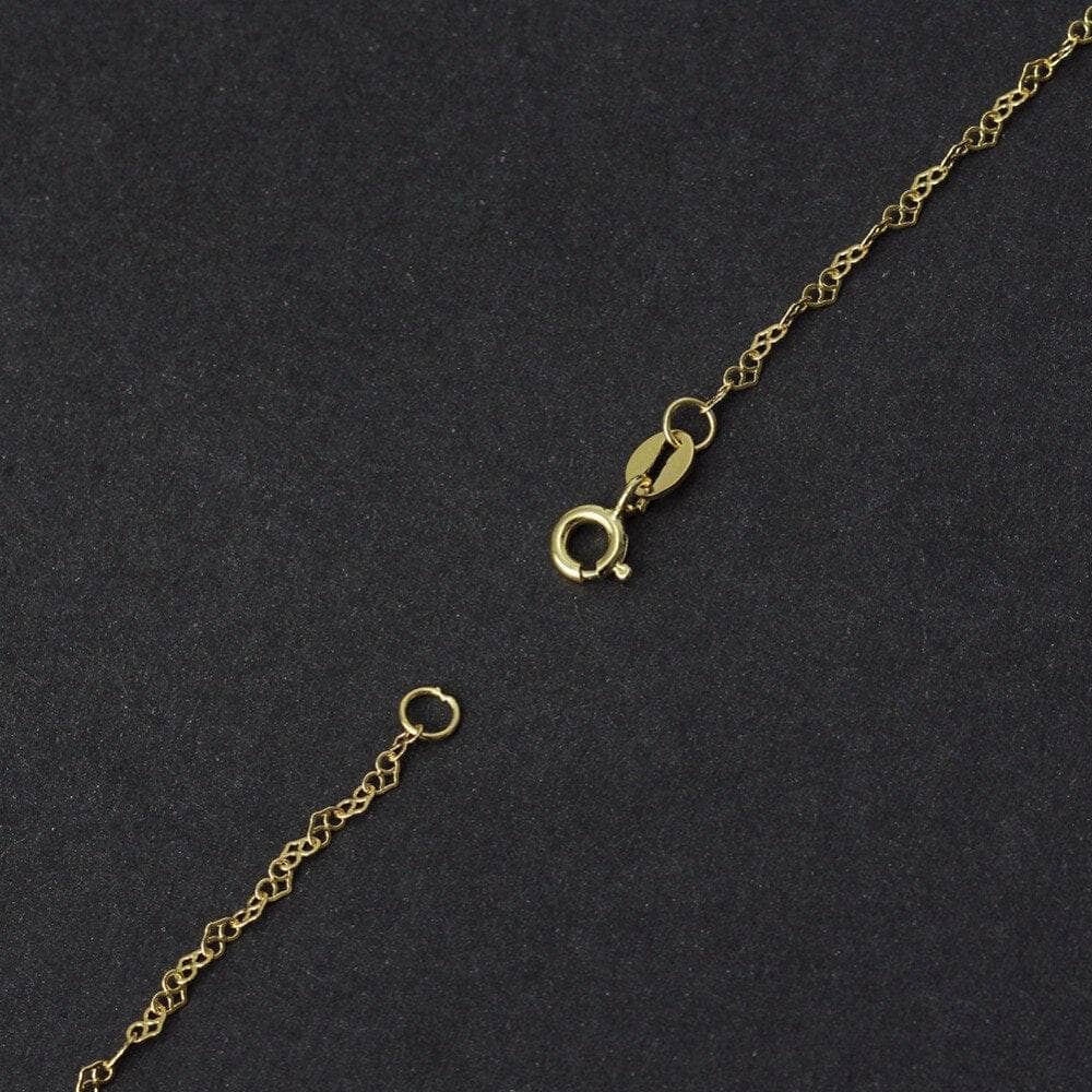Romantic Love Heart Design Chain Necklace - Black Diamonds New York