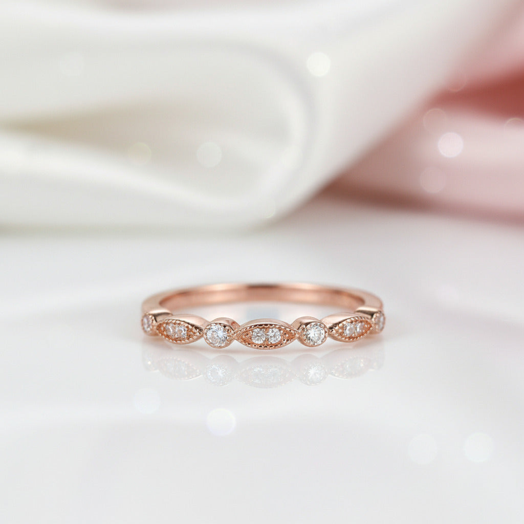 Rose Gold 2.2 Carat Halo Pear Cut White Sapphire Ring Set-Black Diamonds New York