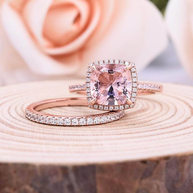 White and baby pink stone paisley design rose gold ring – Jhillmill Fashion  Jewellery