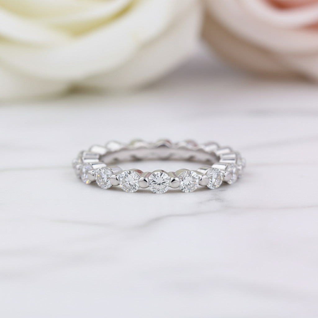 Round Cut 2ct Engagement and Wedding Ring Set-Black Diamonds New York