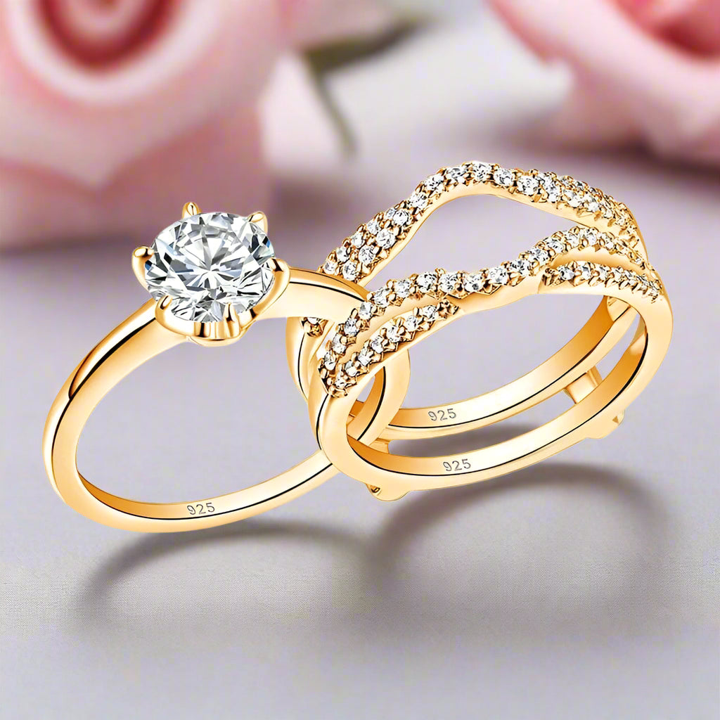 Round Cut Diamond Solitaire Wedding Ring with Wavy Band-Black Diamonds New York