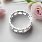 Round Cut Diamond Hallowed Ring Band-Black Diamonds New York