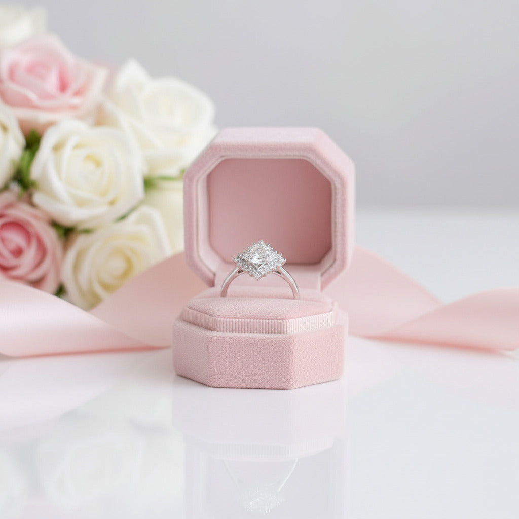 Round Cut Diamond Option Shaped Engagement Ring-Black Diamonds New York