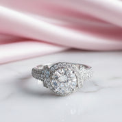 Round Cut Diamond Option Engagement Ring-Black Diamonds New York