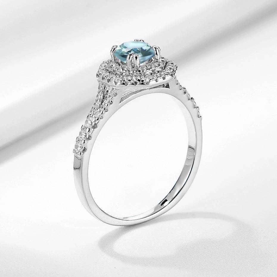 Round Moissanite Diamond Engagement Ring-Black Diamonds New York