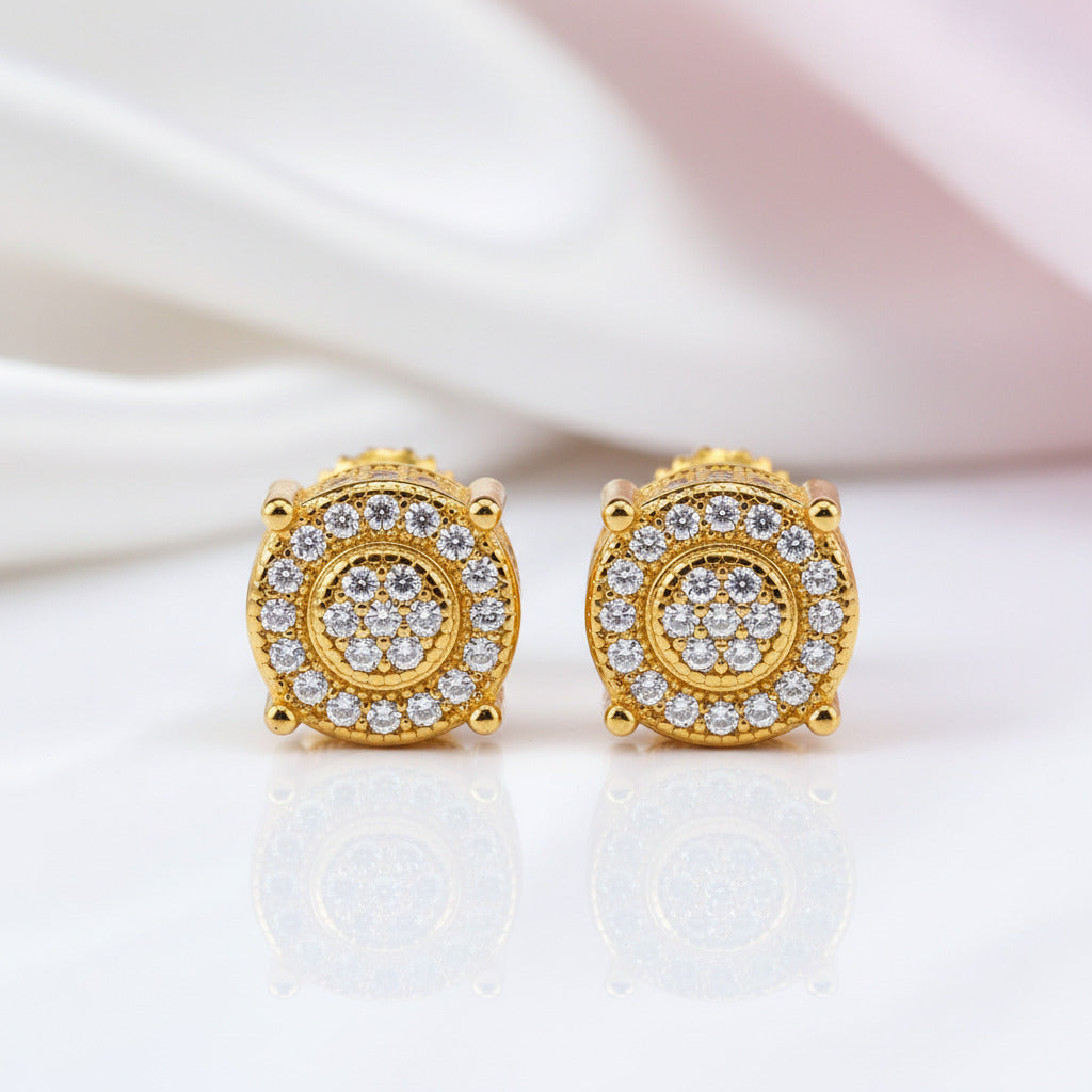 Round Diamond Option Stud Earrings-Black Diamonds New York