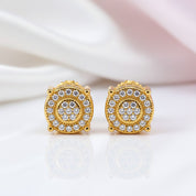 Round Diamond Option Stud Earrings-Black Diamonds New York