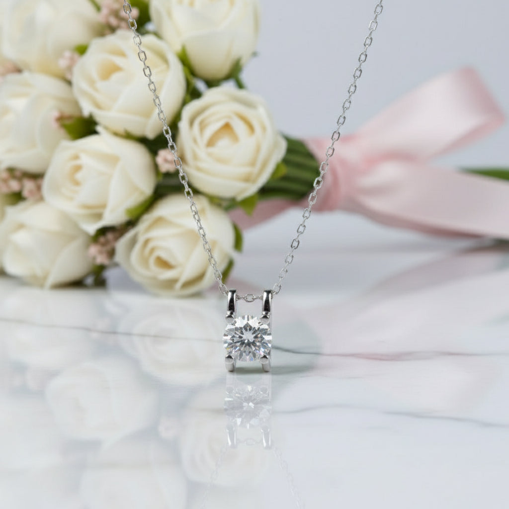 Round Shape Diamond Earrings and Necklace-Black Diamonds New York