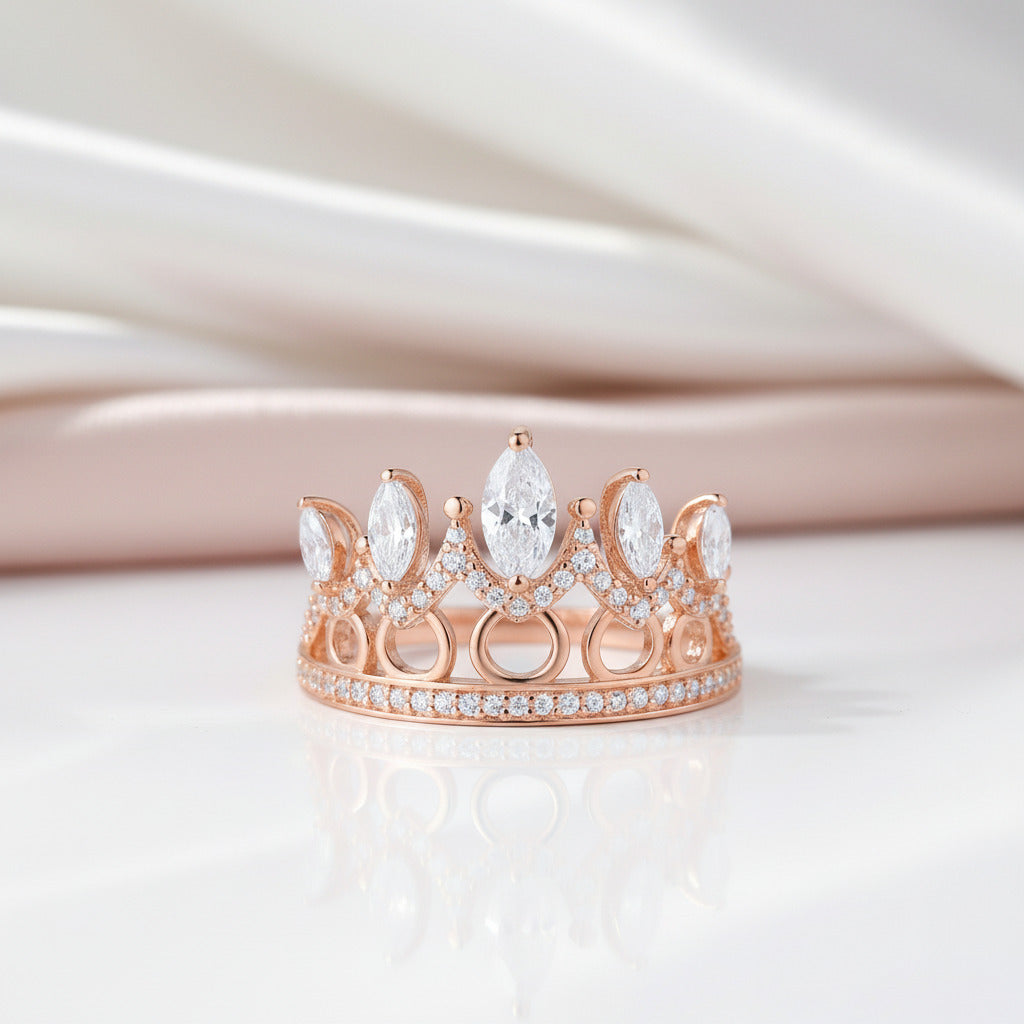 Royal Crown Ring-Black Diamonds New York