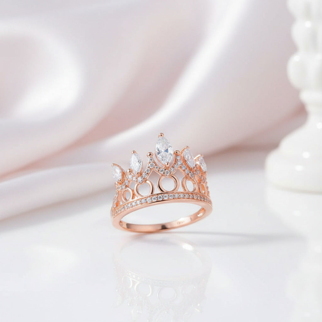 Royal Crown Ring-Black Diamonds New York