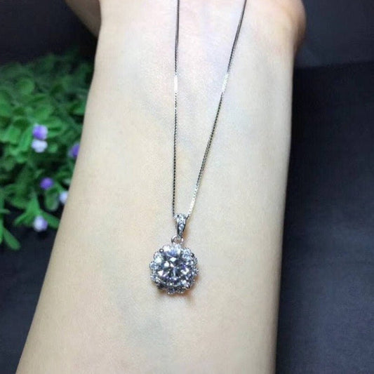 Shiny Diamond Necklace-Black Diamonds New York