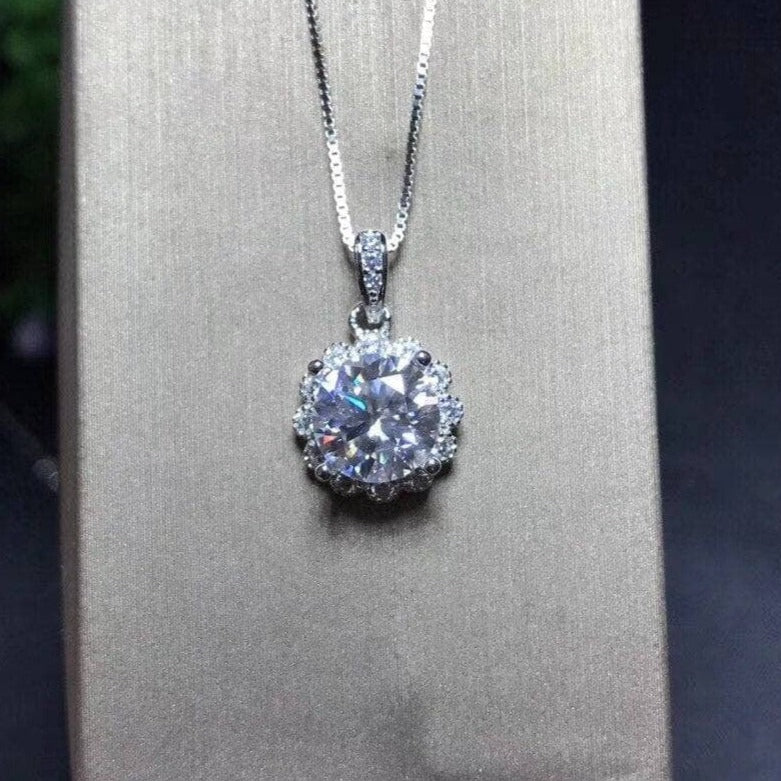 Shiny Diamond Necklace-Black Diamonds New York