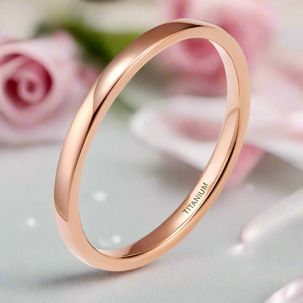 Simple 2mm Women's Wedding Band-Black Diamonds New York