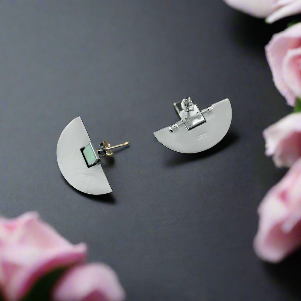 Simple Fashion Stud Earrings-Black Diamonds New York