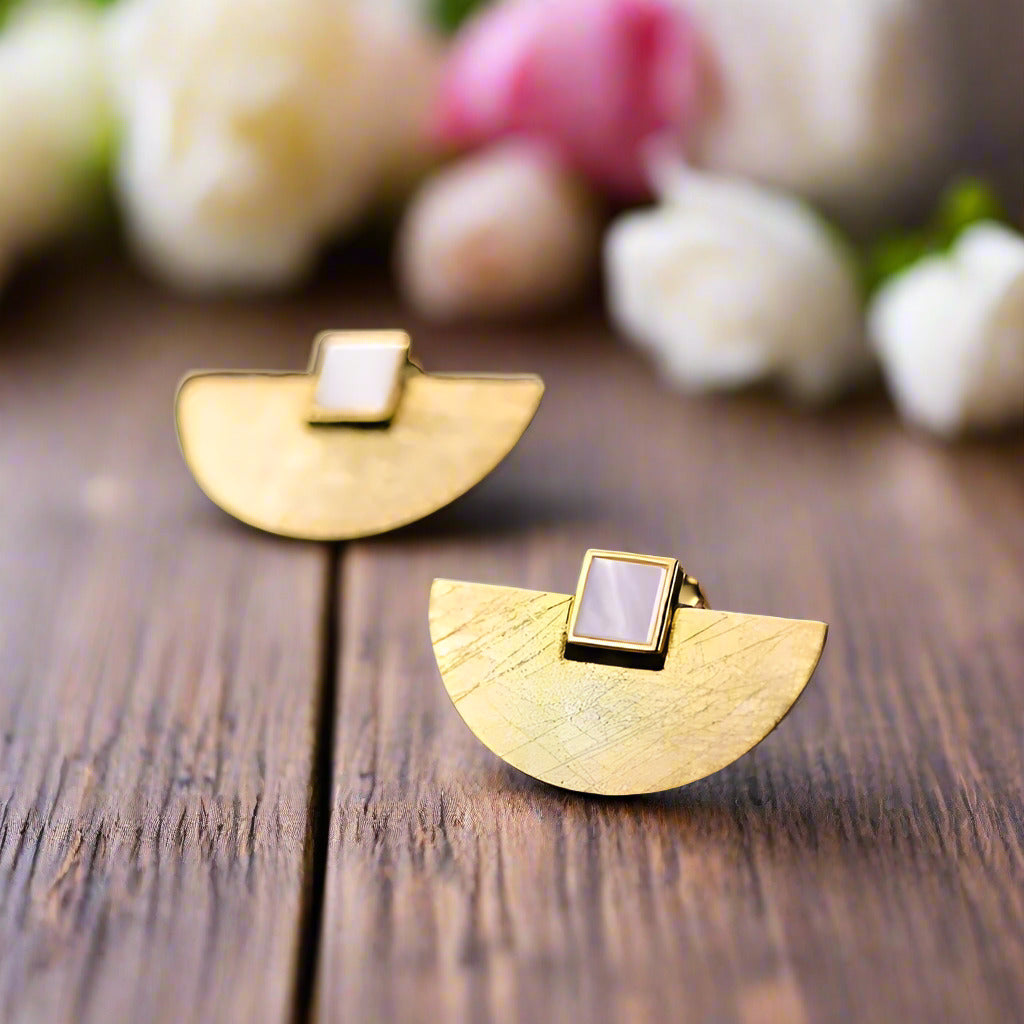 Simple Fashion Stud Earrings-Black Diamonds New York