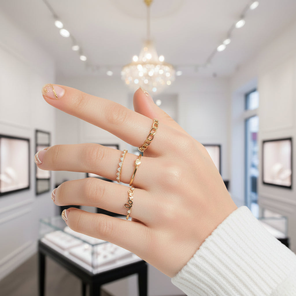 Stackable Wedding Band with Diamond Option-Black Diamonds New York