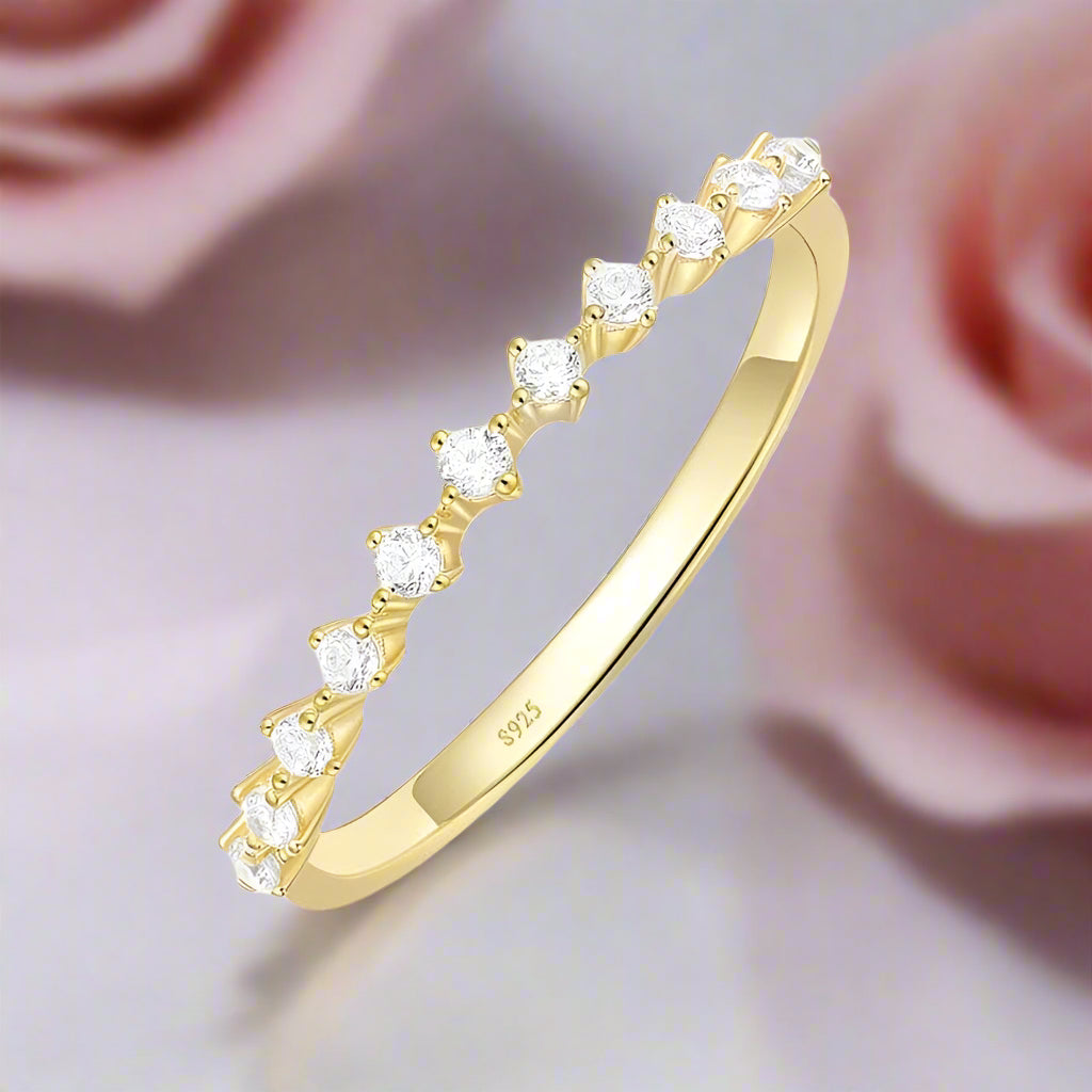 Stackable Wedding Band with Diamond-Black Diamonds New York