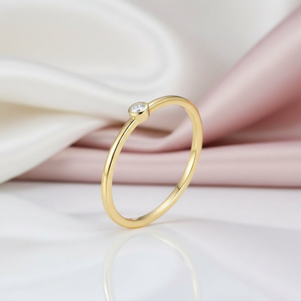 Stackable Wedding Band with Diamond Option-Black Diamonds New York