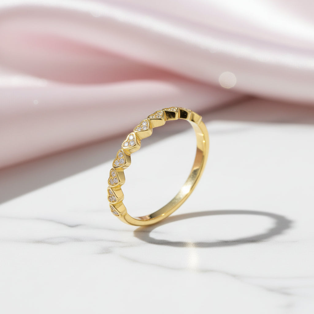 Stackable Wedding Band with Diamond Option-Black Diamonds New York