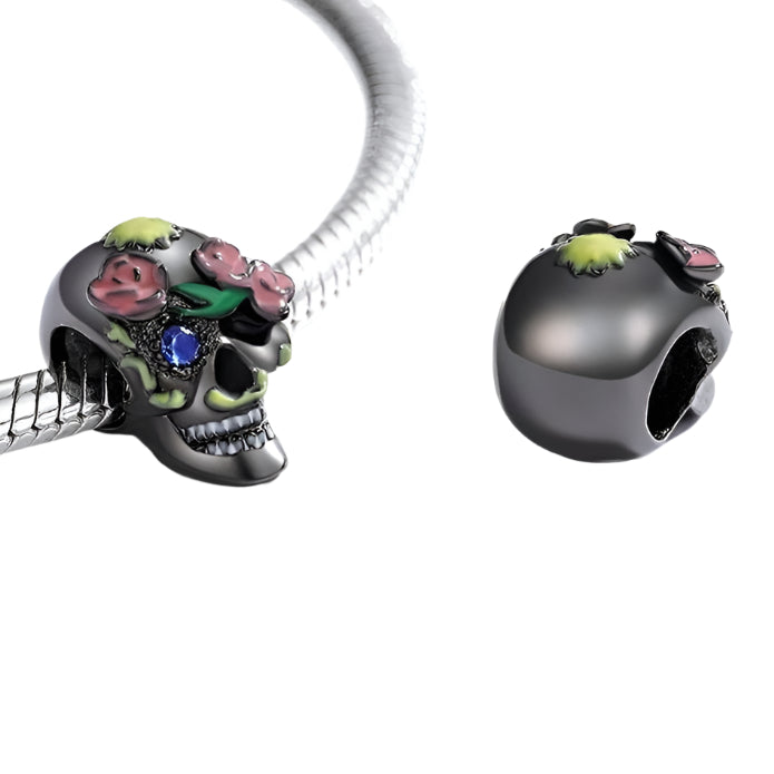 Skeleton Witch & Pumpkin Enamel Charms-Black Diamonds New York