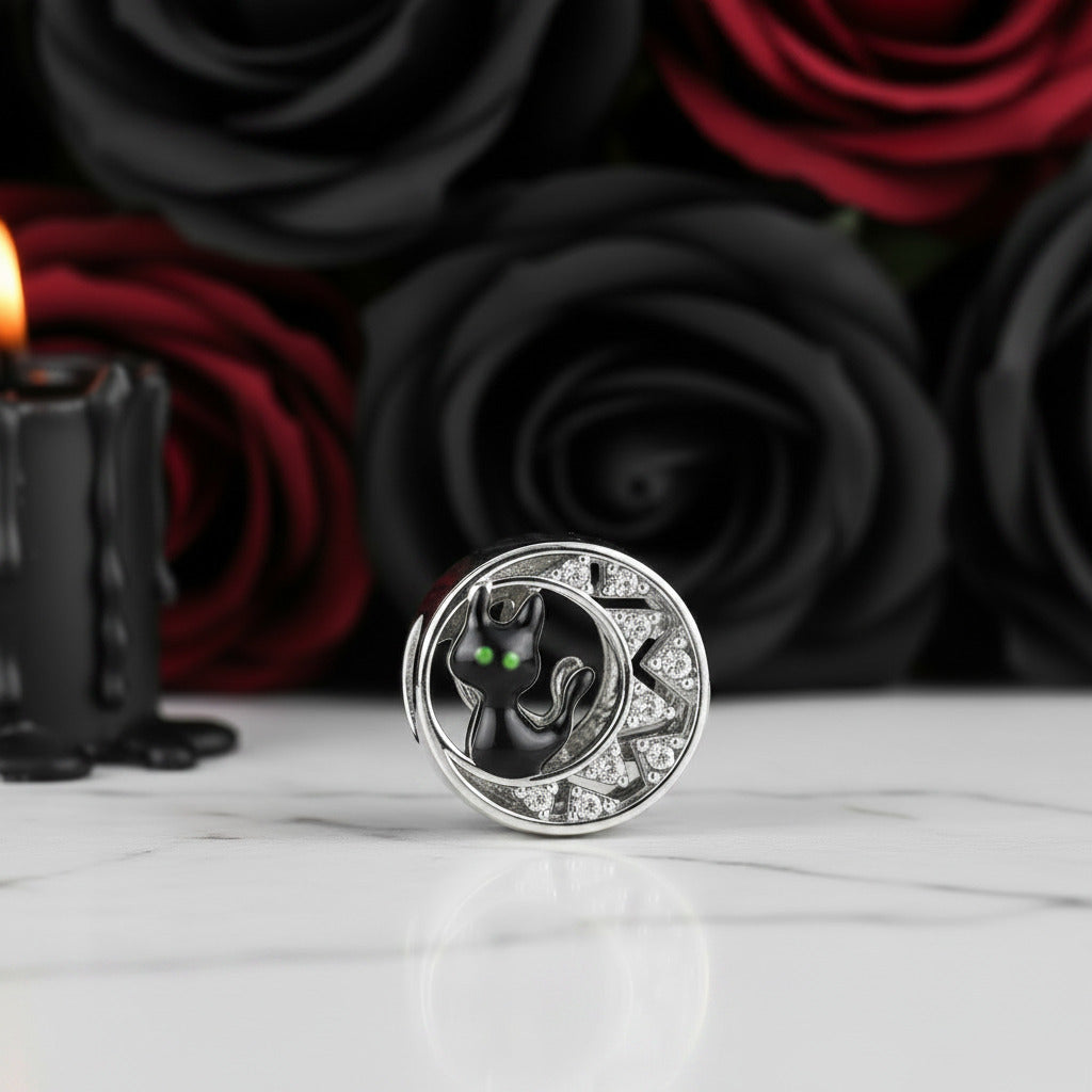 Skeleton Witch & Pumpkin Enamel Charms-Black Diamonds New York