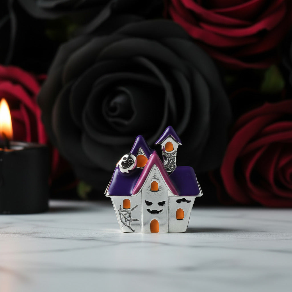 Skeleton Witch & Pumpkin Enamel Charms-Black Diamonds New York