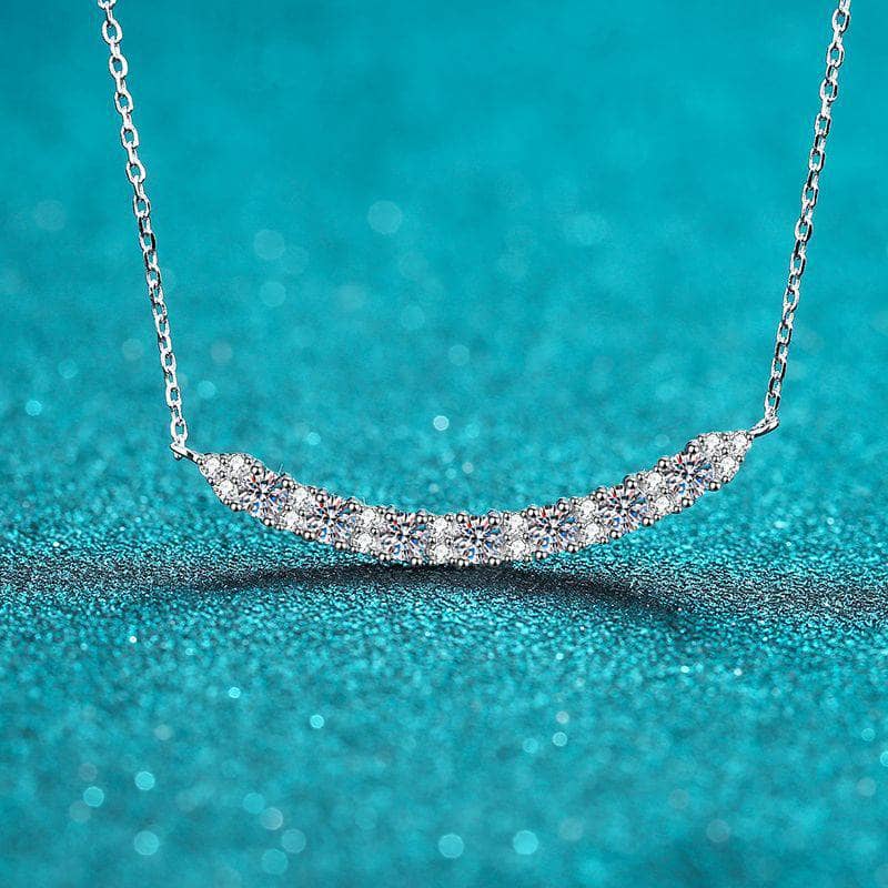 Smile Simple 0.7ct Diamond Brilliant Diamond Necklace-Black Diamonds New York