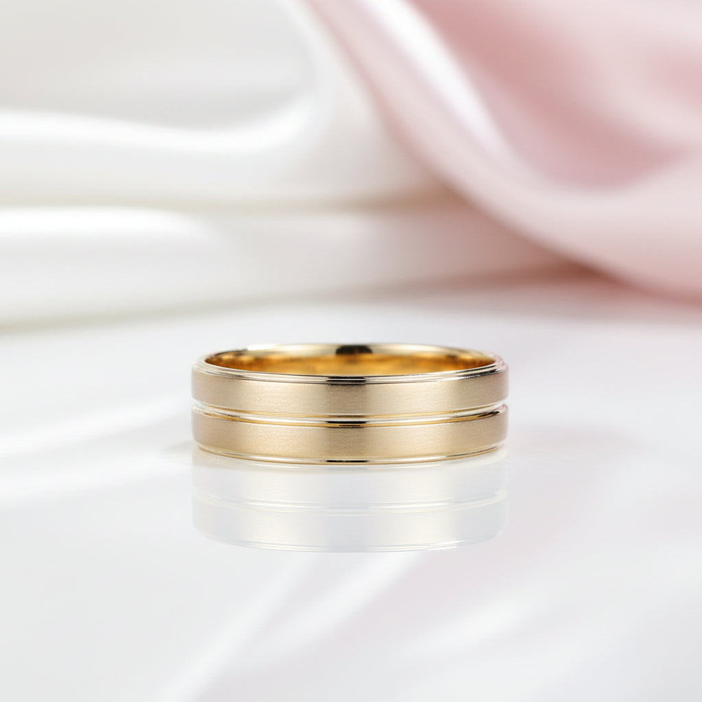 Solid 14k Yellow Gold Vintage Engagement Ring-Black Diamonds New York