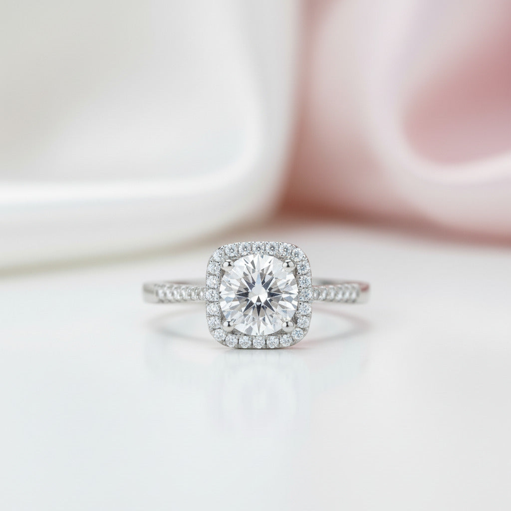 Solitaire Diamond Option Engagement Ring-Black Diamonds New York