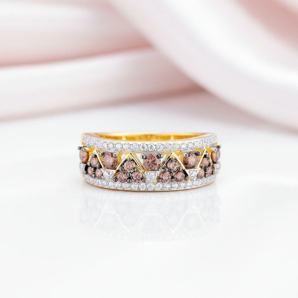 Sparkling Chocolate Diamond Option Ring-Black Diamonds New York