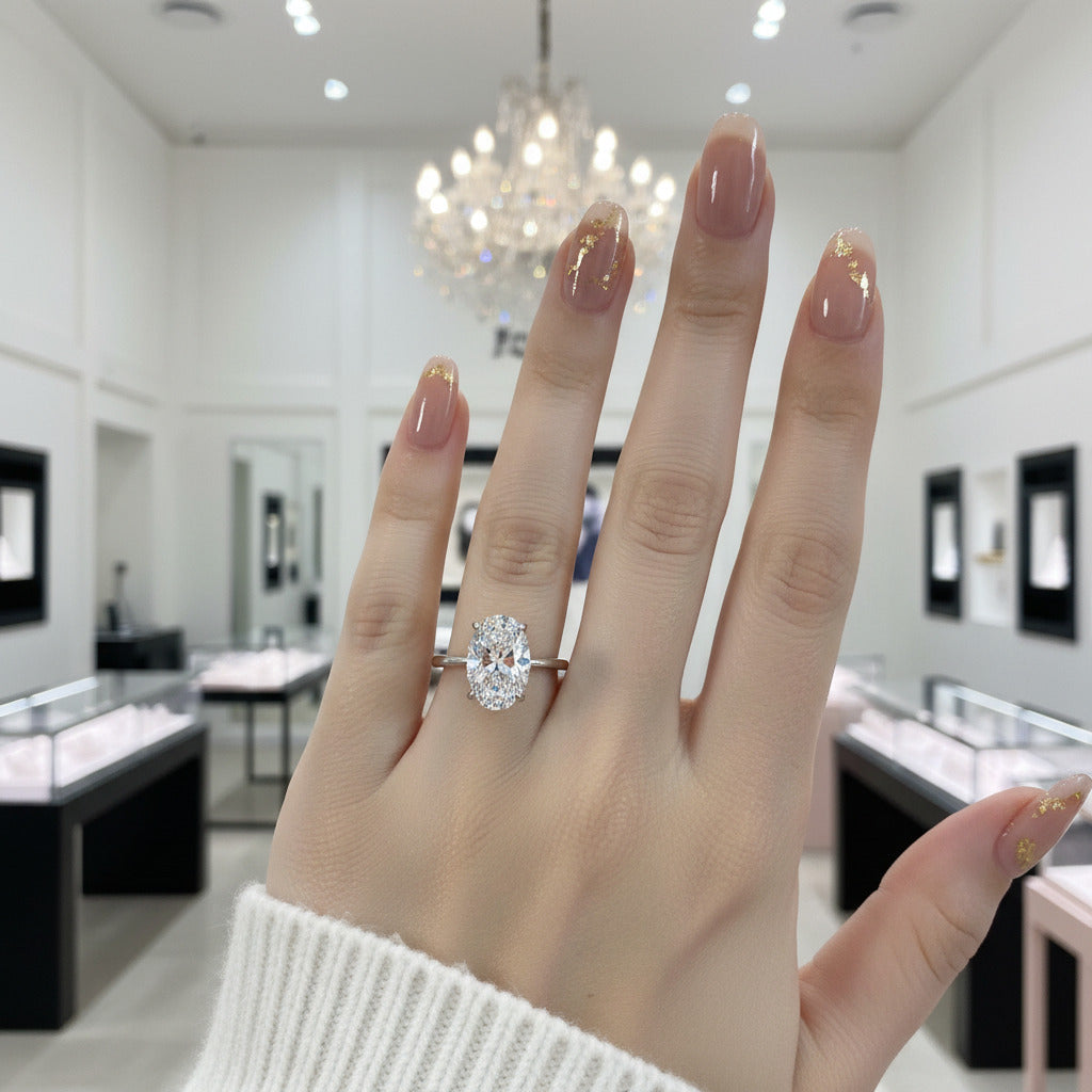 Stunning Oval & Pear Cut Simulated Diamond Option Bridal Ring Set-Black Diamonds New York