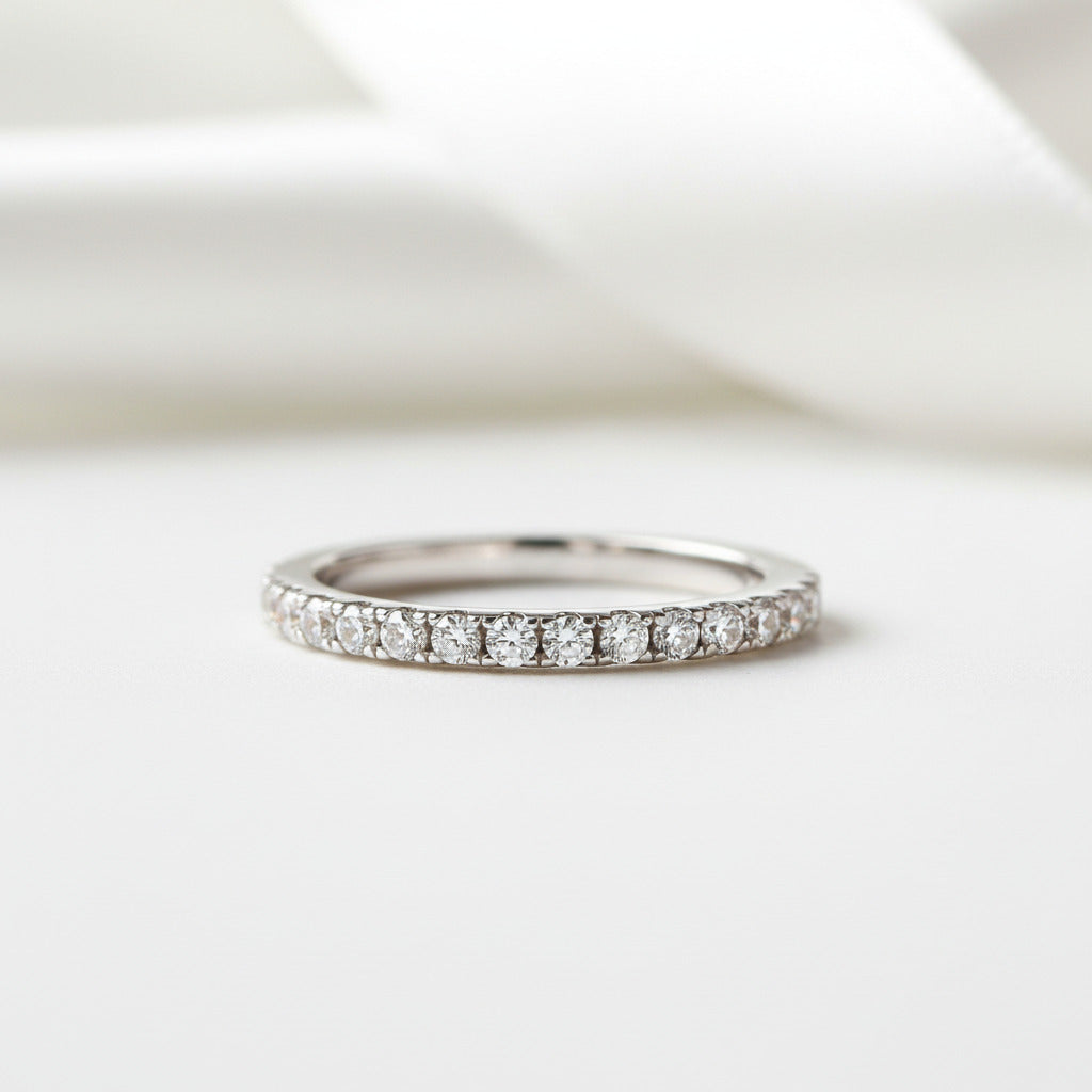 4PC Stackable Wedding Band Set-Black Diamonds New York