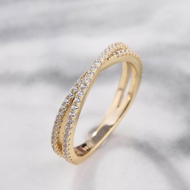 Stunning Yellow Gold 4PC Wedding Ring Set - Black Diamonds New York