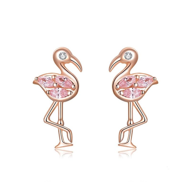 Summer Flamingos Stud Earrings