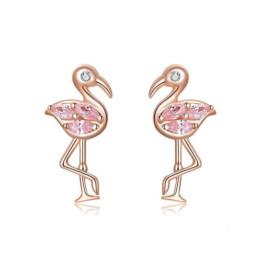Summer Flamingos Stud Earrings