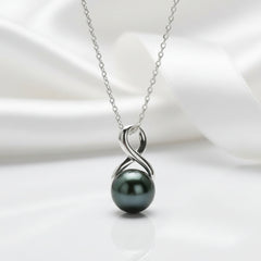 Tahitian Black Pearl Pendant Necklace