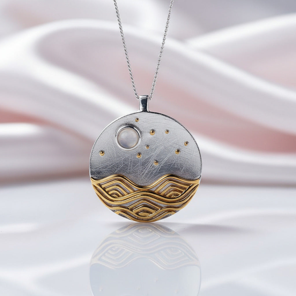 The Moonlight Design Pendant-Black Diamonds New York