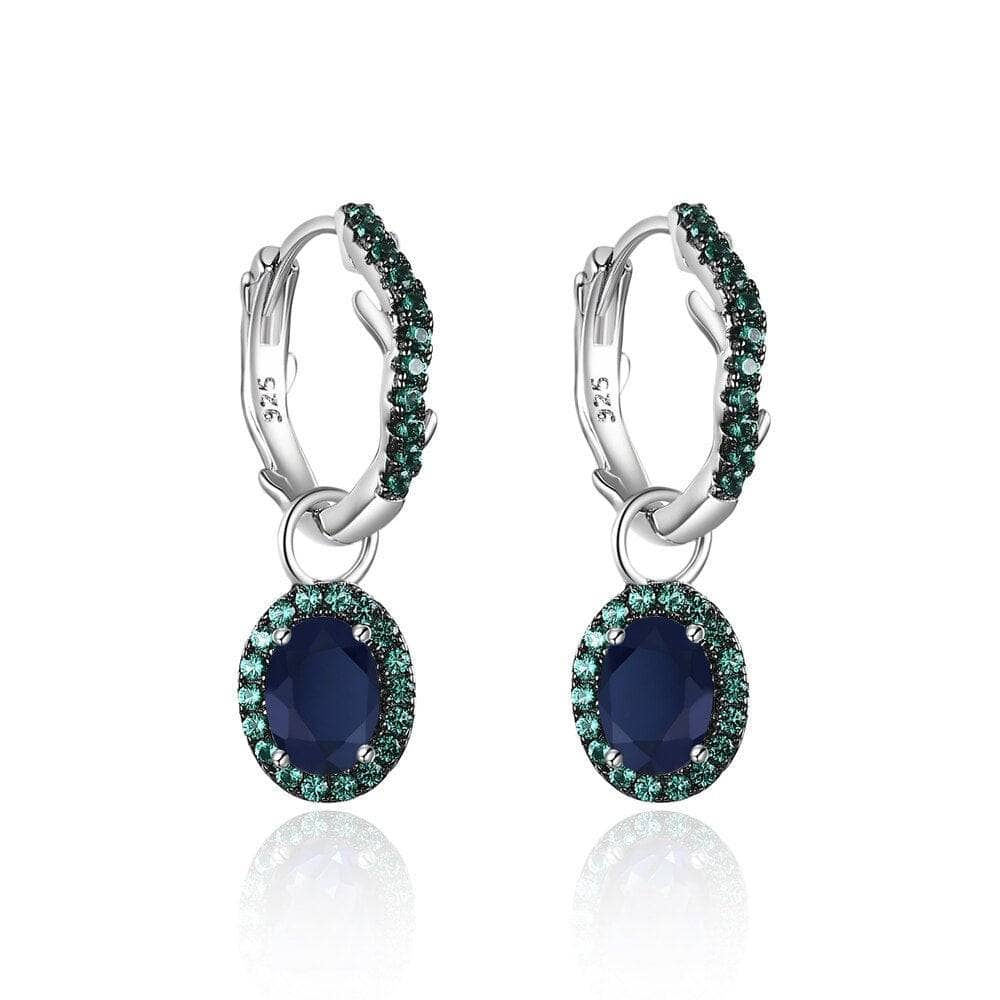 Thorn Natural Gemstone Vintage Drop Earrings-Black Diamonds New York