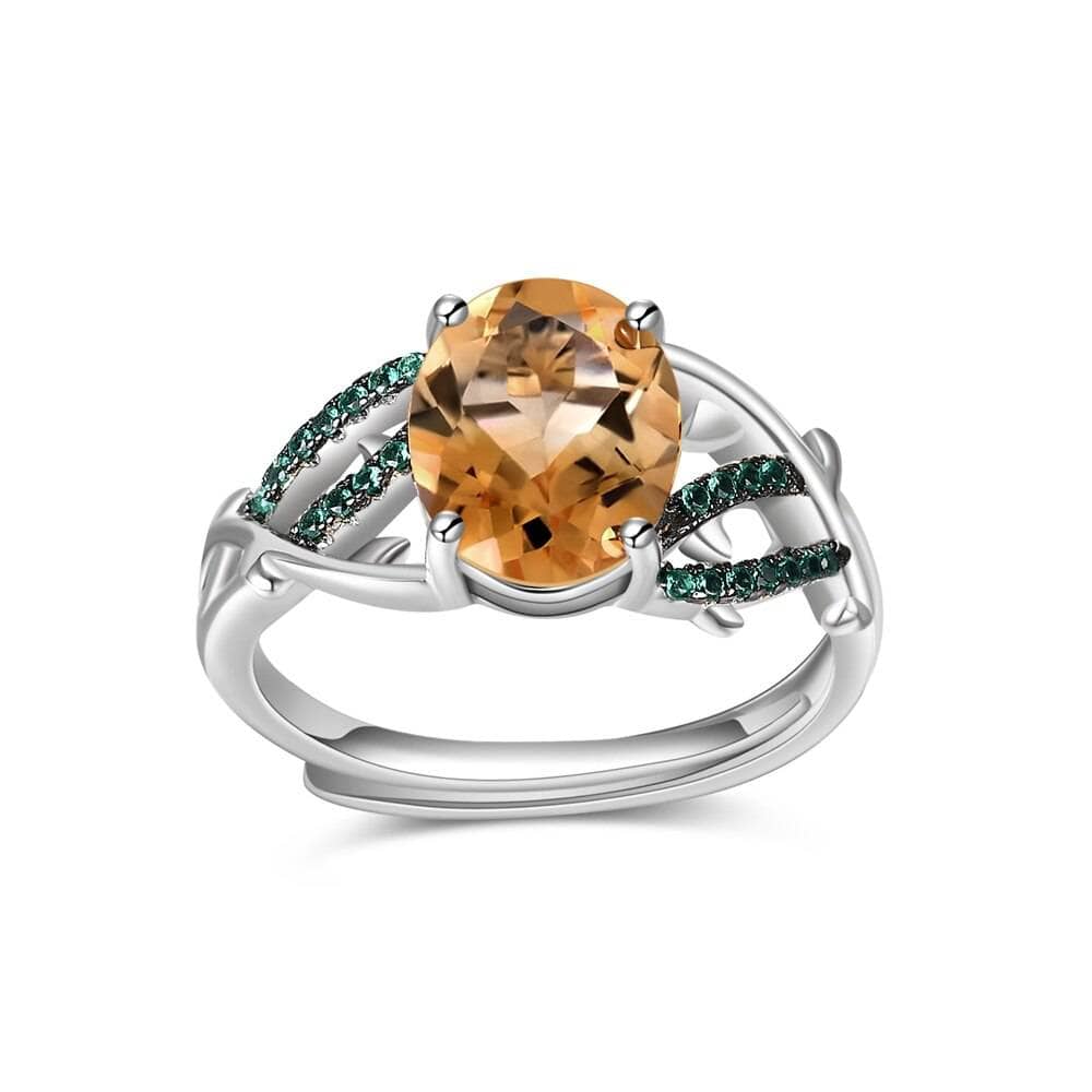 Thorns Natural Gemstones Engagement Cocktail Ring-Black Diamonds New York