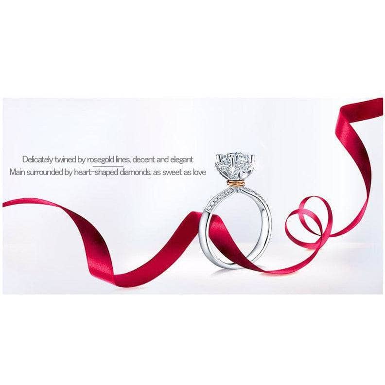 Twined Ring by Rosegold EVN™ Diamond-Black Diamonds New York
