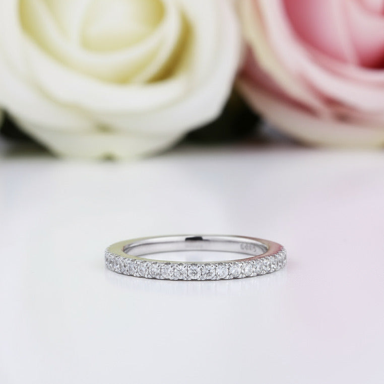 Twist White1.0ct Round Cut Wedding Set-Black Diamonds New York