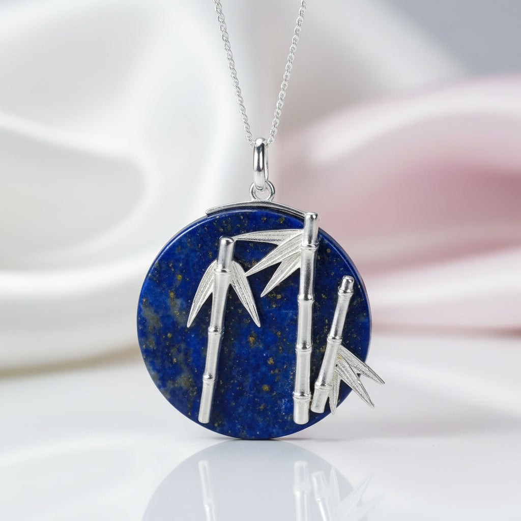 Unique Fresh Bamboo Pendant-Black Diamonds New York