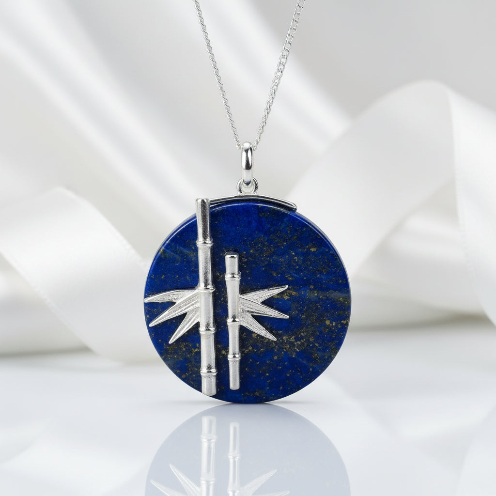 Unique Fresh Bamboo Pendant-Black Diamonds New York