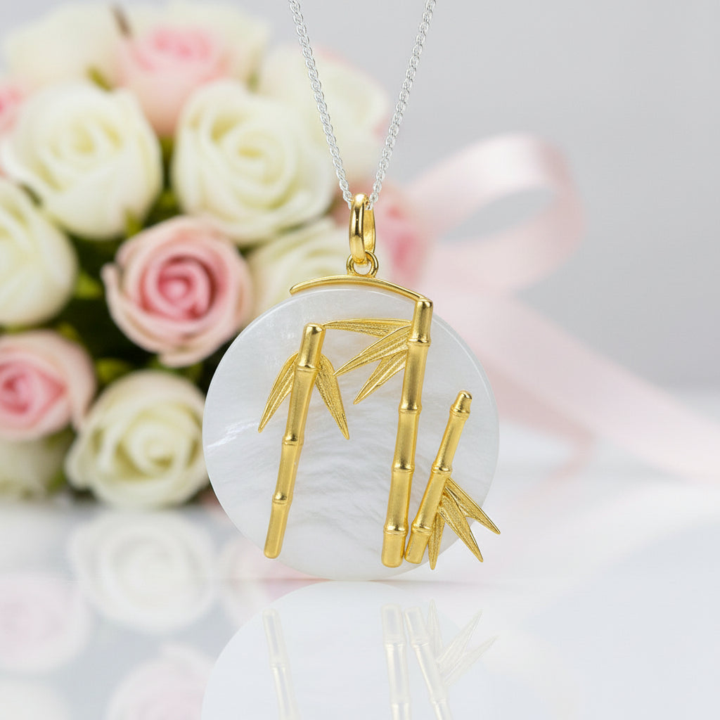 Unique Fresh Bamboo Pendant-Black Diamonds New York