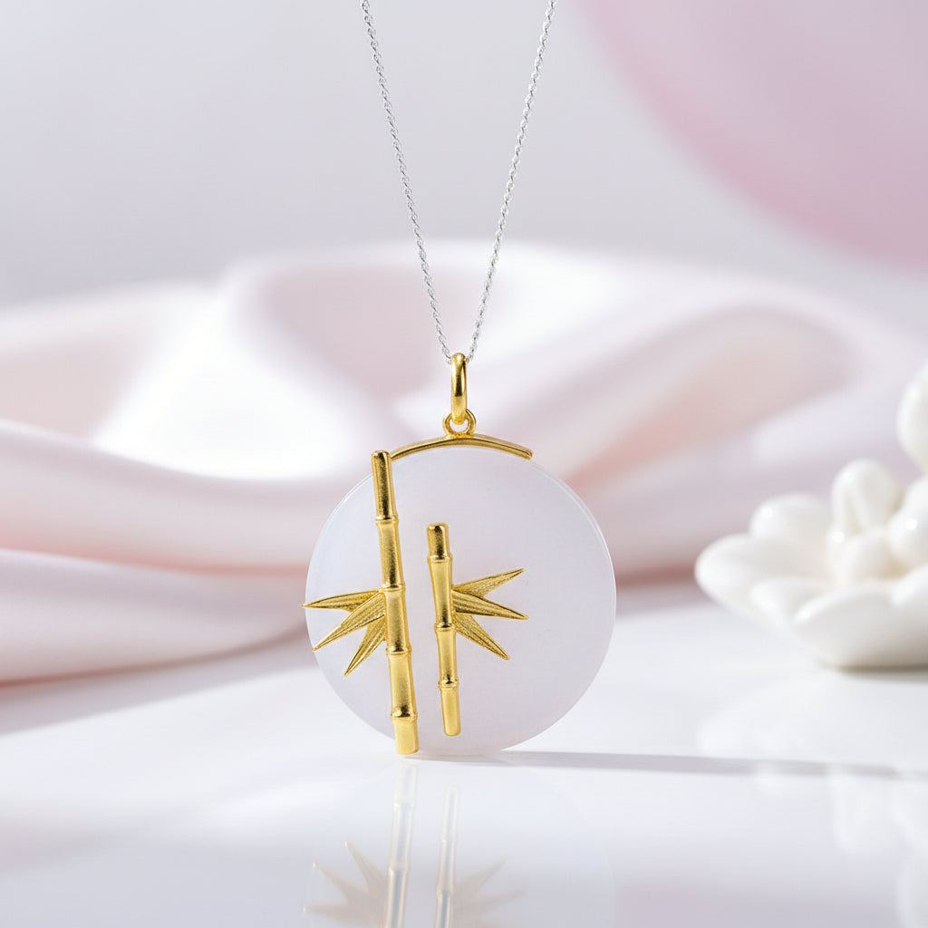 Unique Fresh Bamboo Pendant-Black Diamonds New York