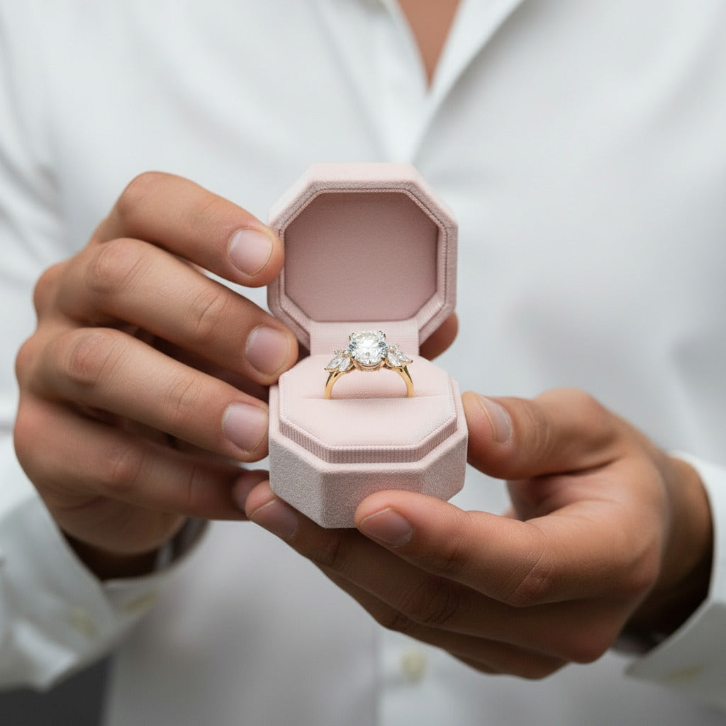 Unique Oval Cut Diamond Option Yellow Gold Minimalist Engagement Ring-Black Diamonds New York