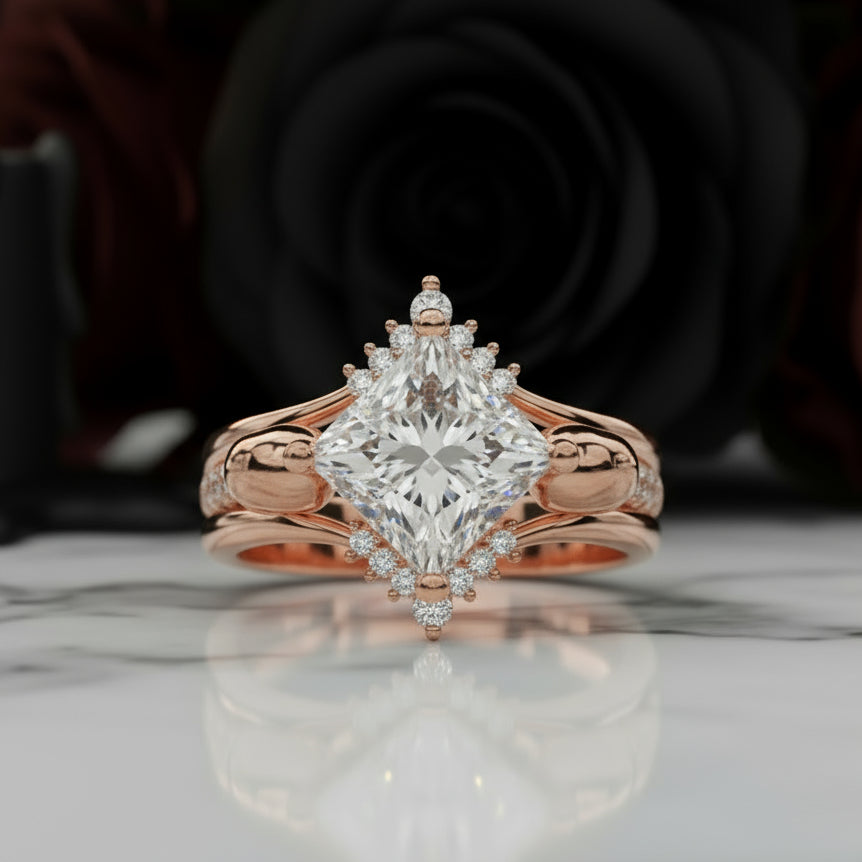 Until Dawn- 3pc 1.5 Carat Diamond Skull Rings-Black Diamonds New York