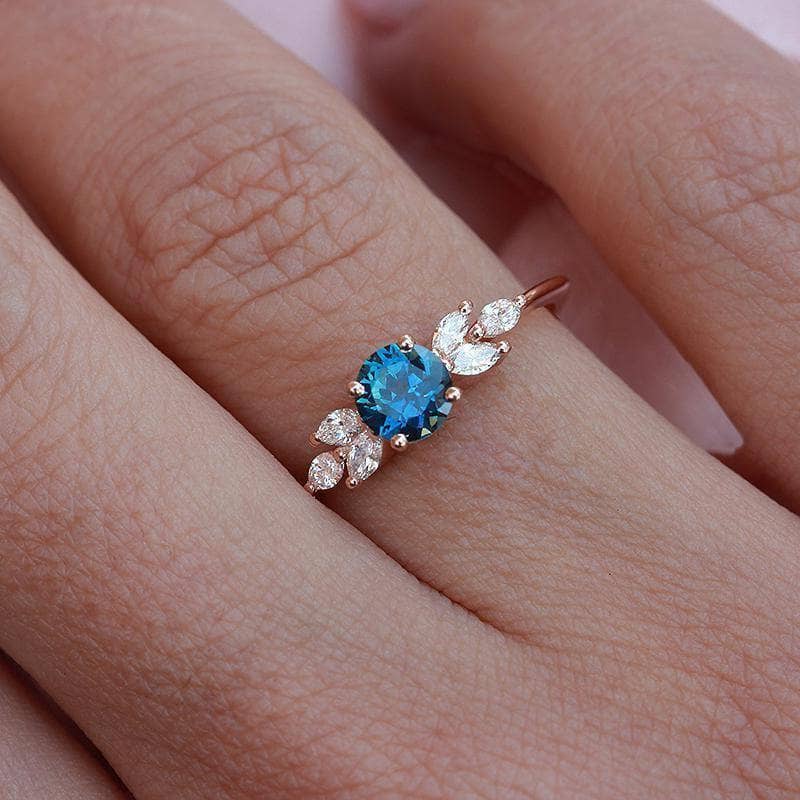 Antique Edwardian 18ct Sapphire Diamond carved gypsy style ring 1908 –  Vintage Jewel Box